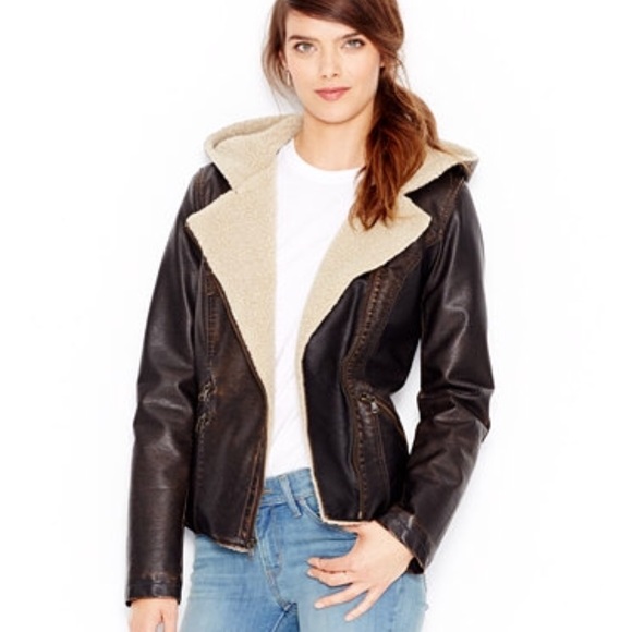 levis sherpa moto jacket